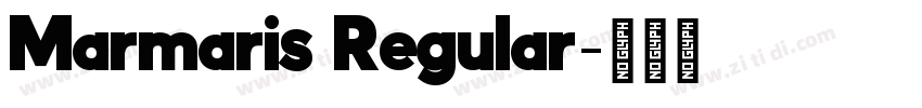 Marmaris Regular字体转换